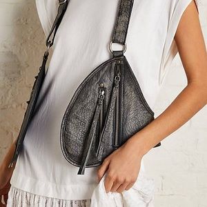 NWT Free People Olympia Leather Harness Bag